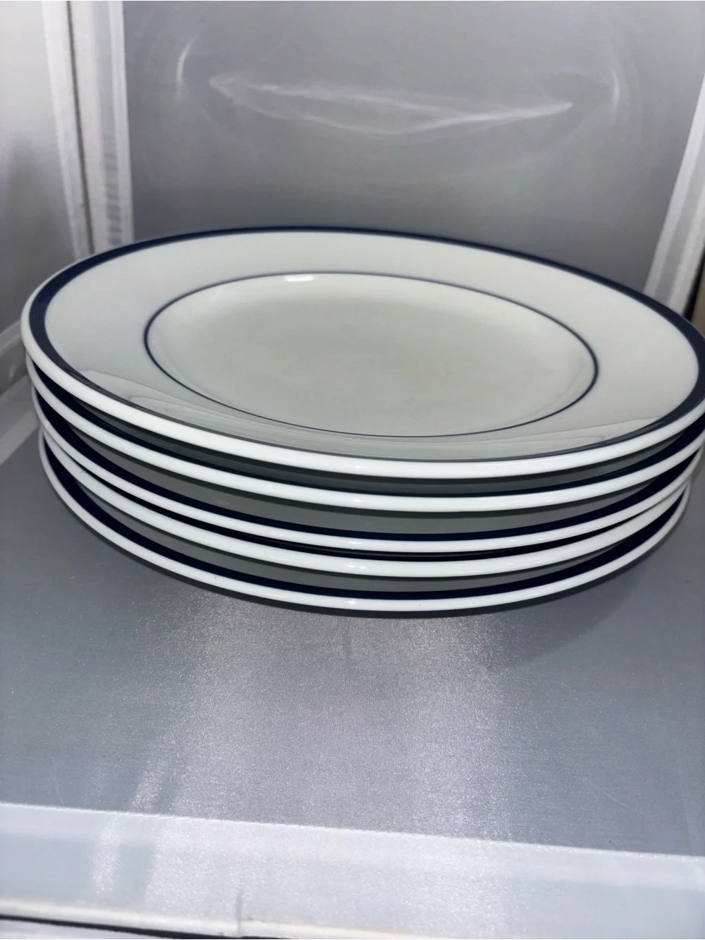 Williams Sonoma Brasserie Blue Band 11 inch Dinner Plate Japan (1 of 5 available